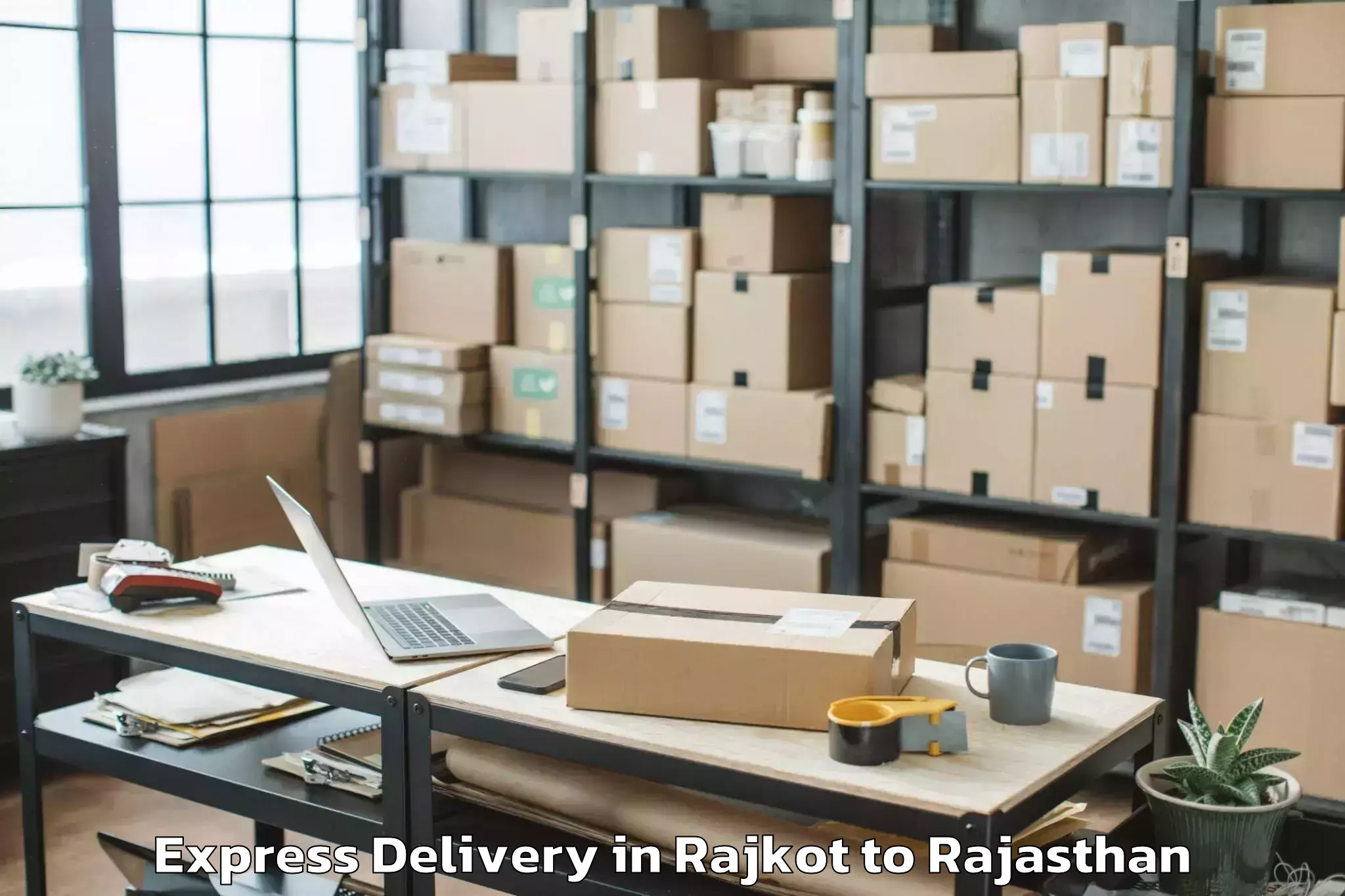 Get Rajkot to Jasrasar Express Delivery